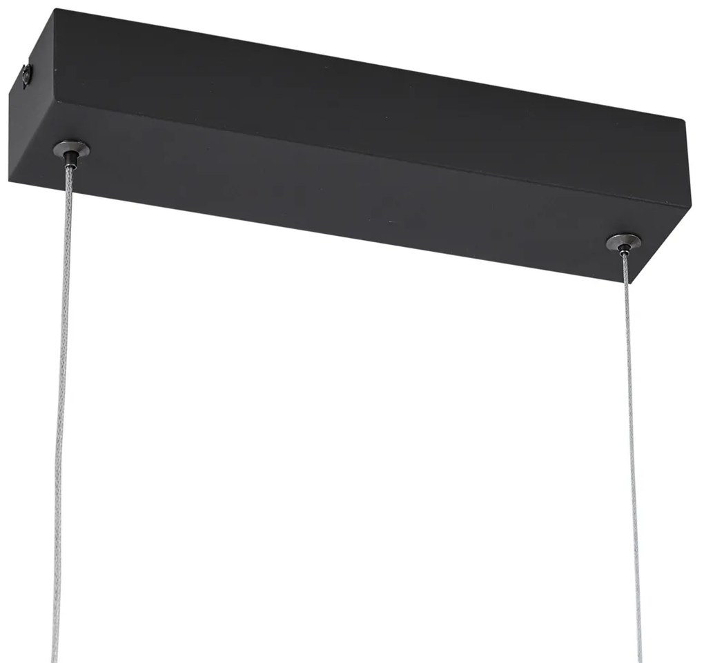 Moderne hanglamp zwart incl. LED 3-staps dimbaar - Twirl