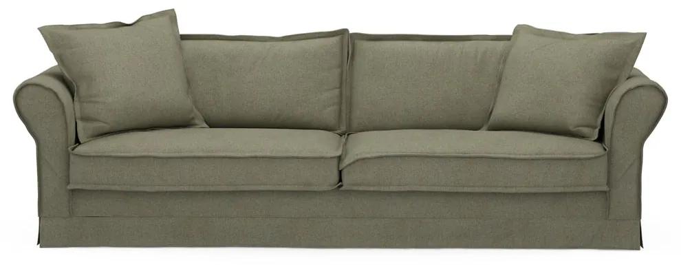 Rivièra Maison - Carlton Sofa 3,5 Seater, oxford weave, forest green - Kleur: groen