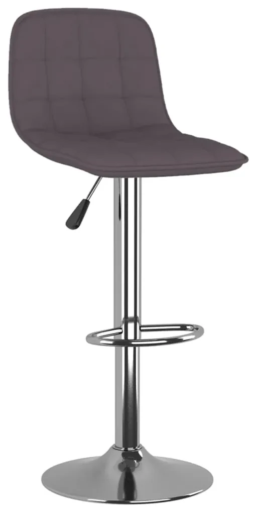vidaXL Barkruk stof taupe