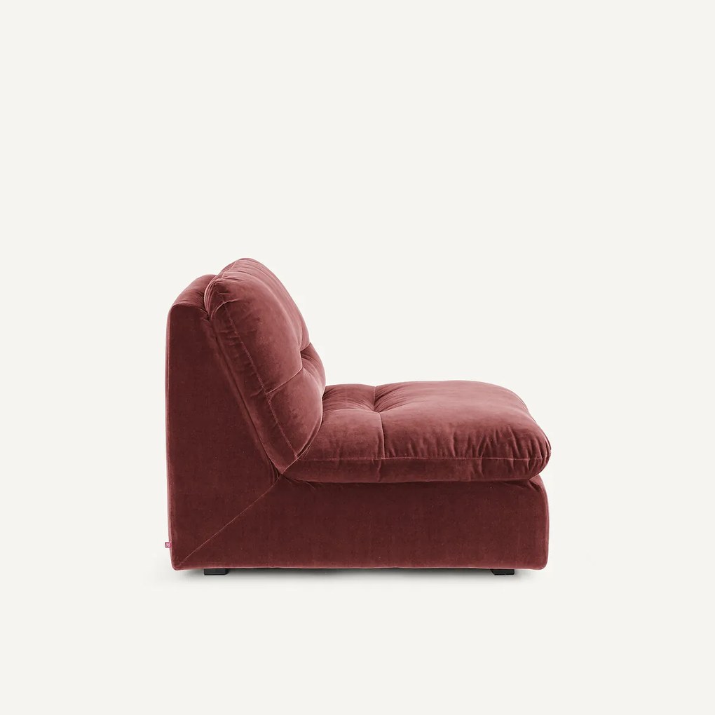 Modulaire fauteuil in fluweel, GIULIANO