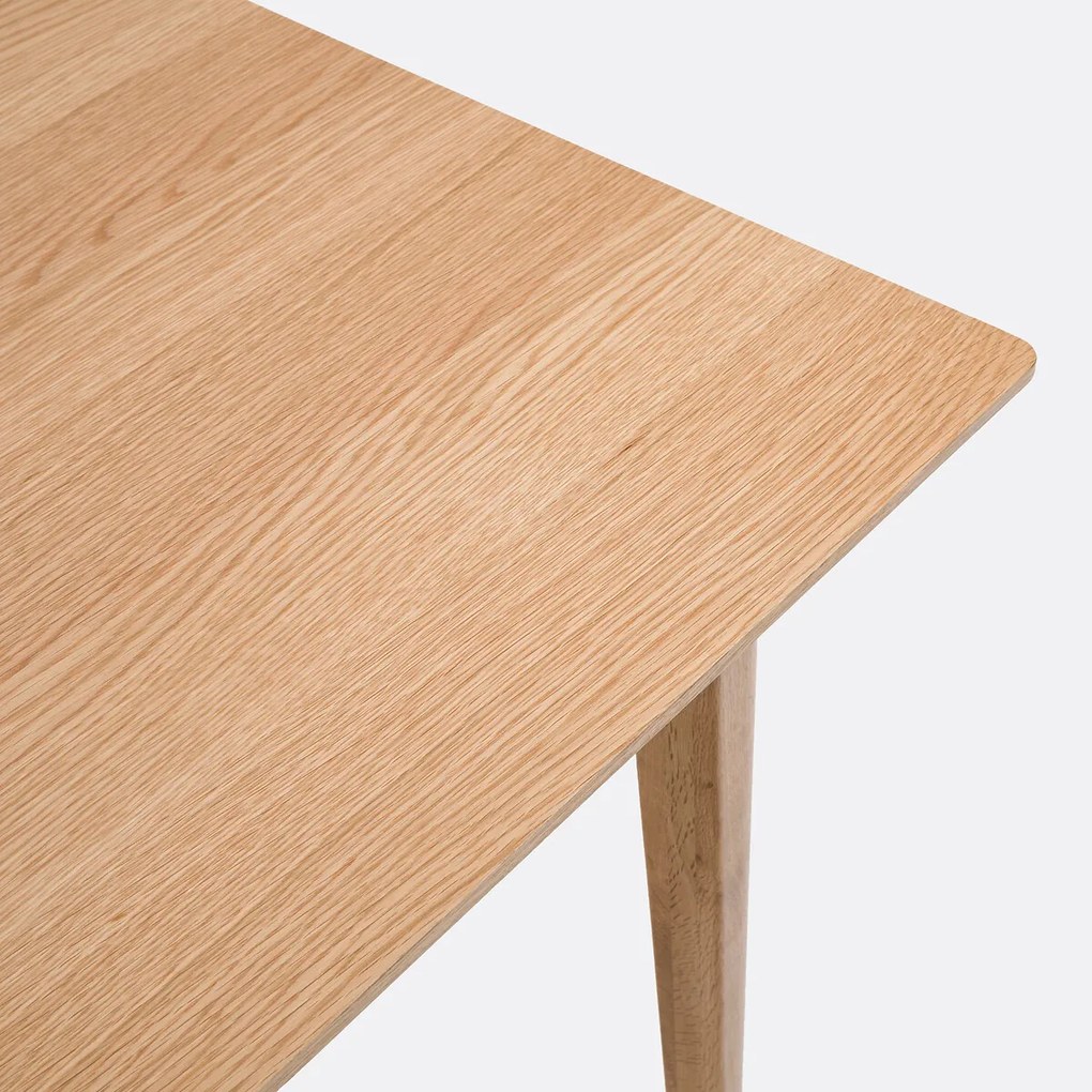 Uitschuifbare eettafel, eikenfineer, 8 tot 14 couverts, Tioga