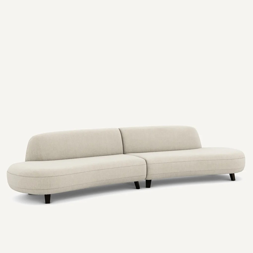 6-zits katoenen en linnen sofa, Rosebury, ontwerp Emmanuel Gallina