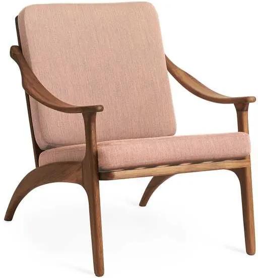 Warm Nordic Lean Back fauteuil teak Canvas 614
