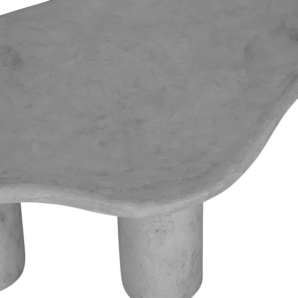 DTP Home Scala Curva Organische Salontafel Beton Mortex - 130 X 69cm.