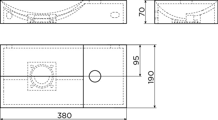 Clou Vale keramische fontein 38cm zand met Kaldur toiletkraan gunmetal geborsteld PVD
