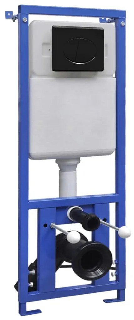 vidaXL Stortbak verborgen hoog 11 L 41x41x(110-125) cm