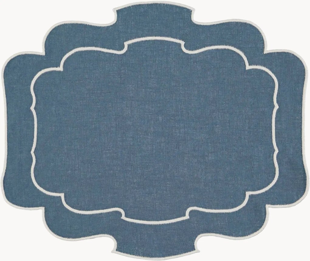 Placemat Belmonte met geborduurde rand