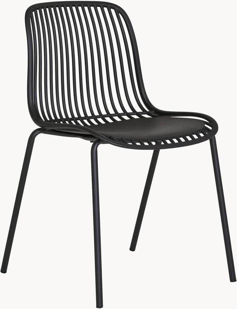 Stapelbare tuineetkamerstoelen Branson, 4 stuks