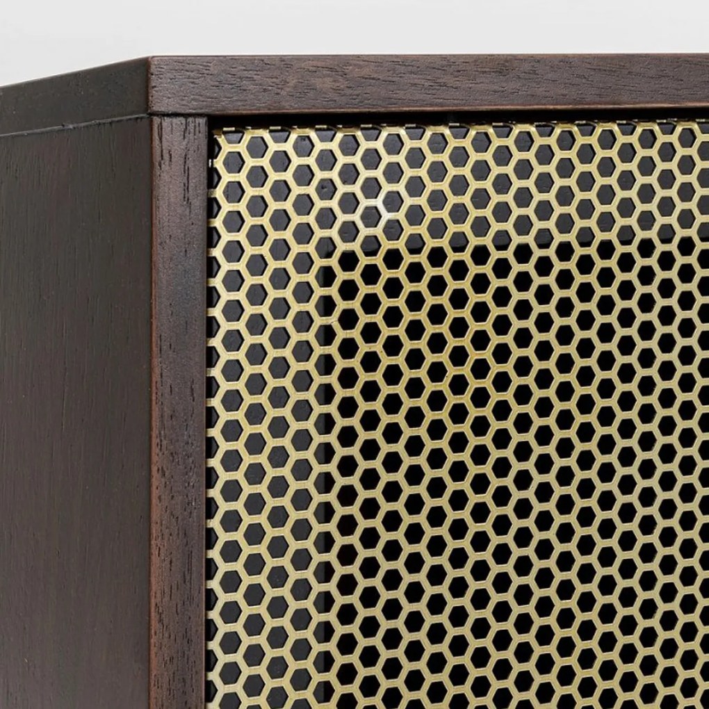 Kare Design Arizona Dressoir Walnoot En Messing - 160x45x76cm.