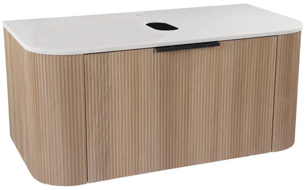 Differnz Olle Badkamermeubelset - 90x46cm - 1 lade - eiken 36.012.45