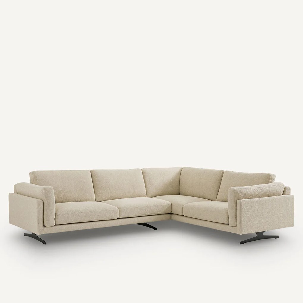 Hoekbank, badstof, César