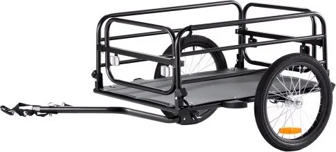 VEVOR Fietskar, 72 kg laadvermogen, robuuste fietskar, compacte opbergruimte en snelontgrendeling met universele koppeling, 40,6 cm wielen, geschikt voor fietswielen van 55,9-71,1 cm