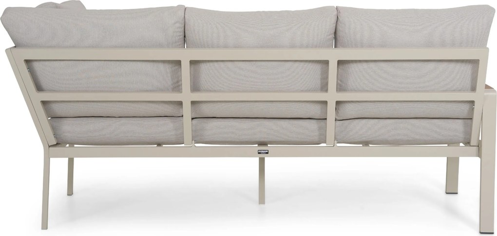 Hoek loungeset 5 personen Aluminium Taupe  Domani Furniture Leaf