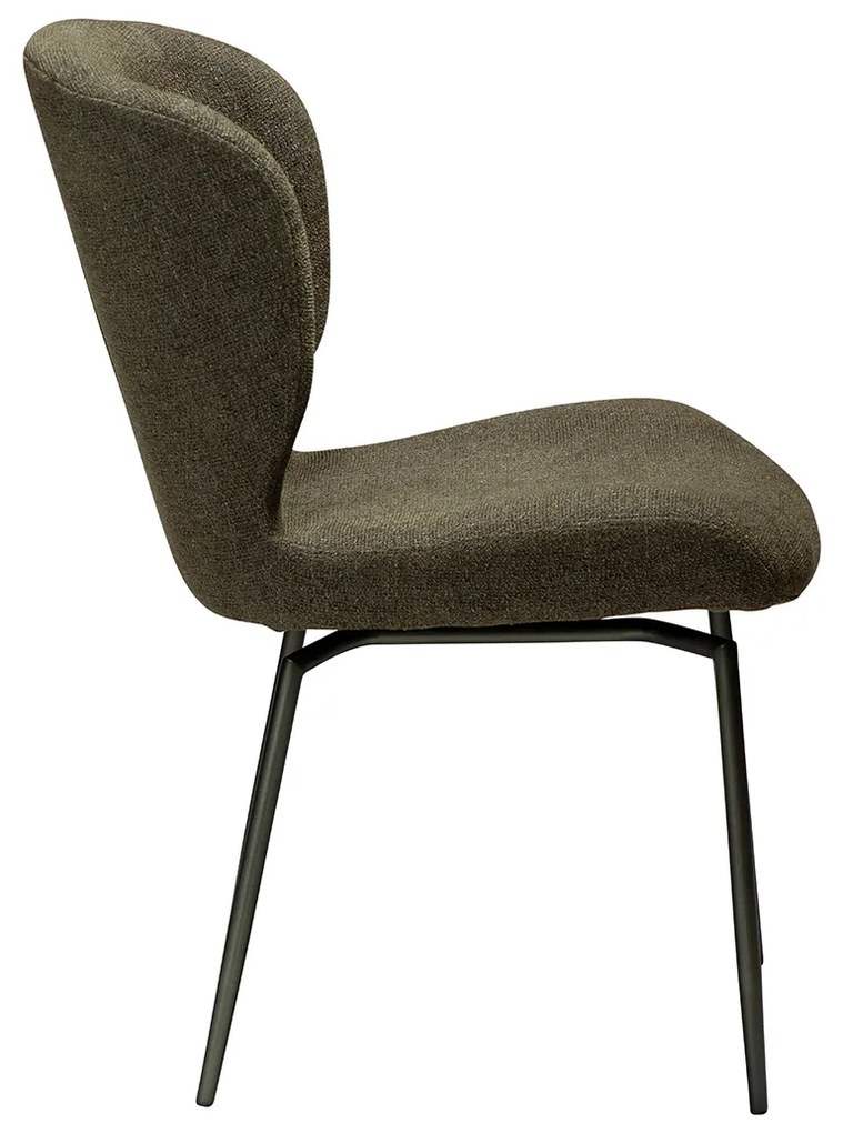 Dan-Form Glory Luxe Eetkamerstoel Olijfgroen Boucle