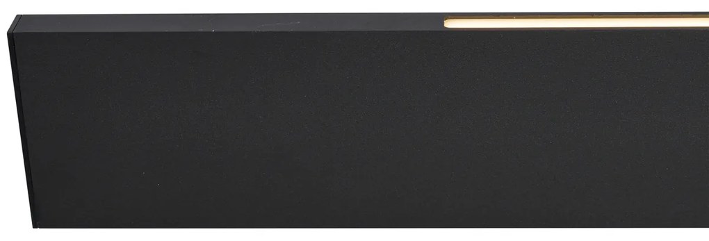 Eettafel / Eetkamer Moderne hanglamp zwart incl. LED 3-staps dimbaar - Straight Modern Binnenverlichting Lamp