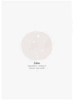 Decoratieve Poster (50x70 Cm) Profecía Libra - Sklum