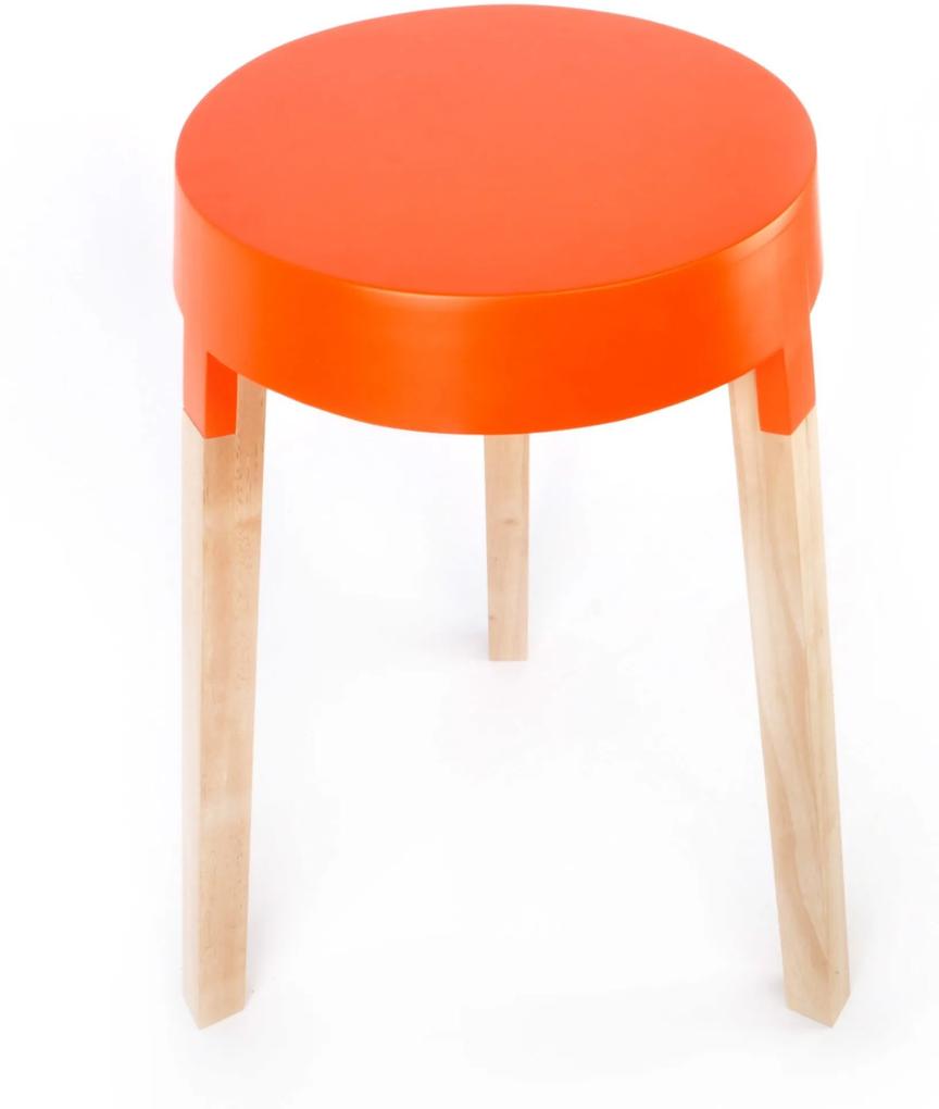 XLBoom | Bijzettafel Timber M diameter 40 cm x hoogte 70 cm naturel, geel bijzettafels mdf, hout tafels meubels | NADUVI outlet