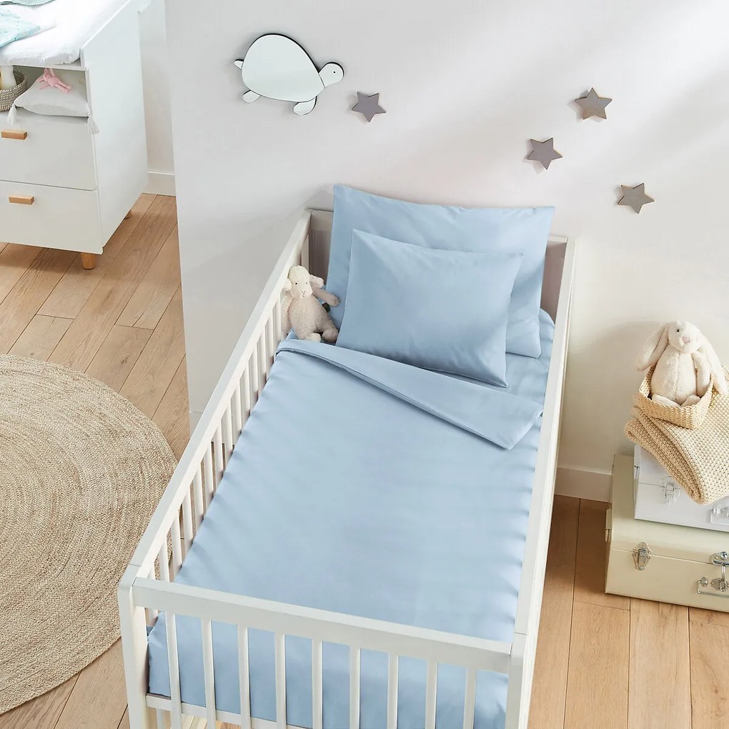 Dekbedovertrek voor baby in katoen, Scenario