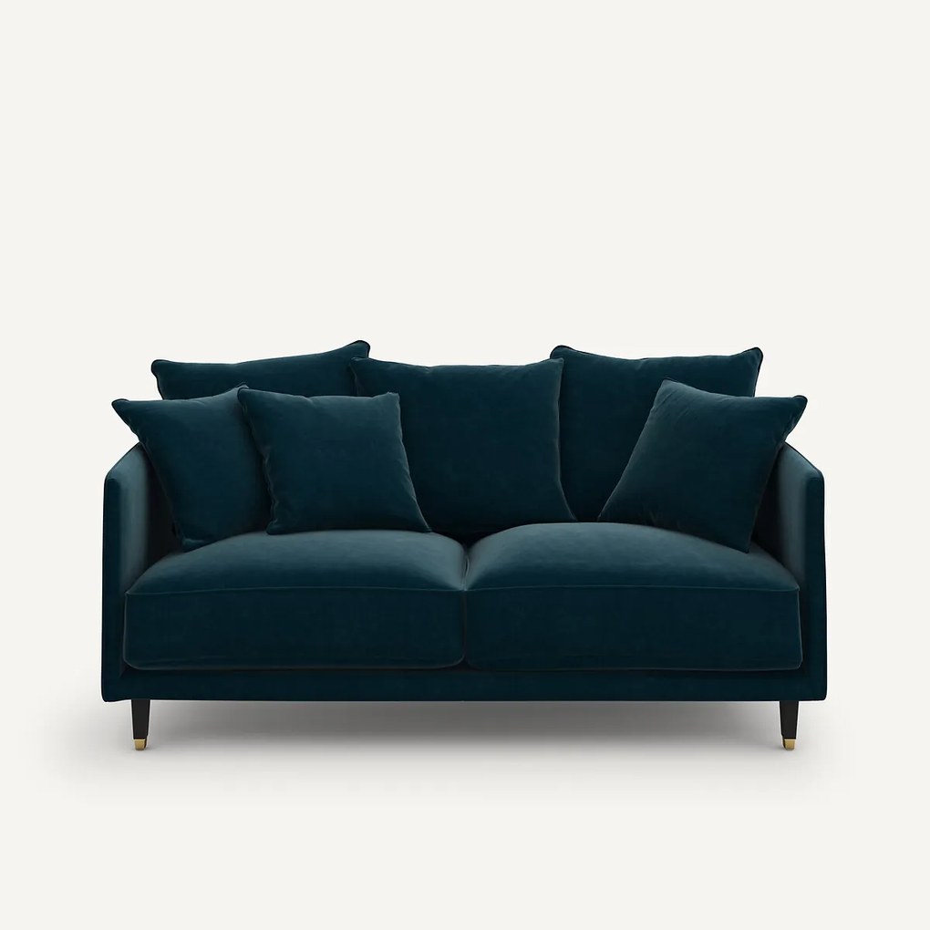 3-zits compacte fluwelen bank, Lazare