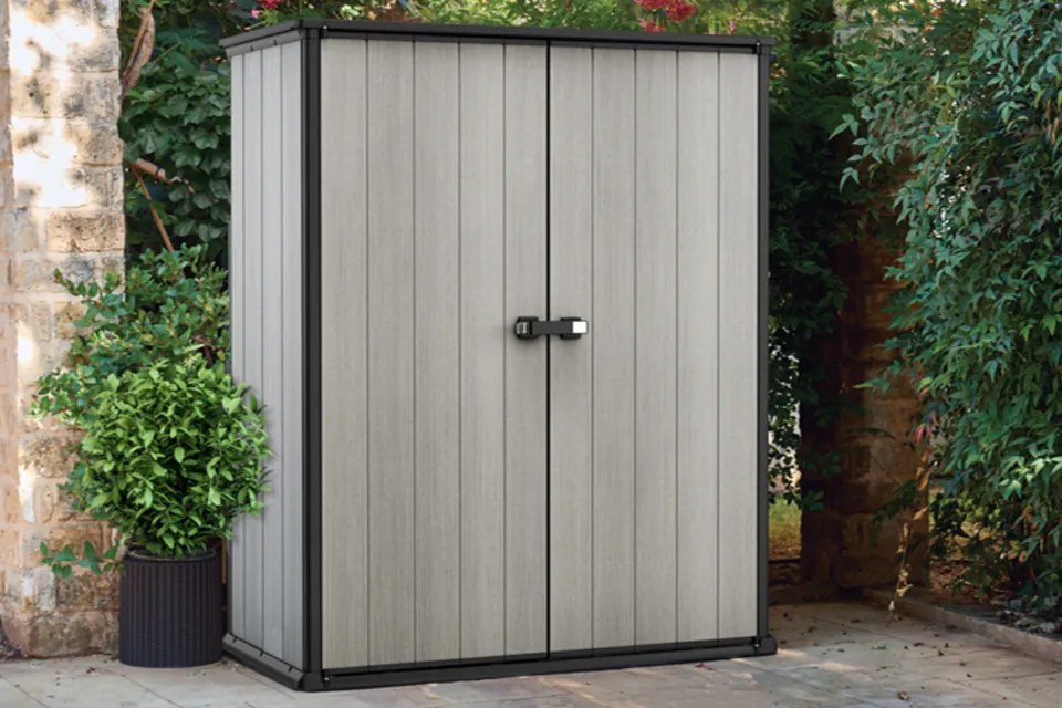 Keter high store opbergkast - 139,5x77x170 cm.