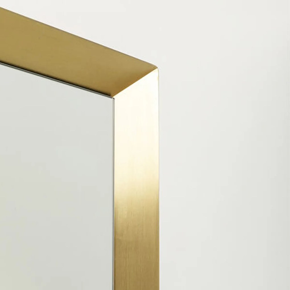Grote Muurspiegel Messing - 70x200cm