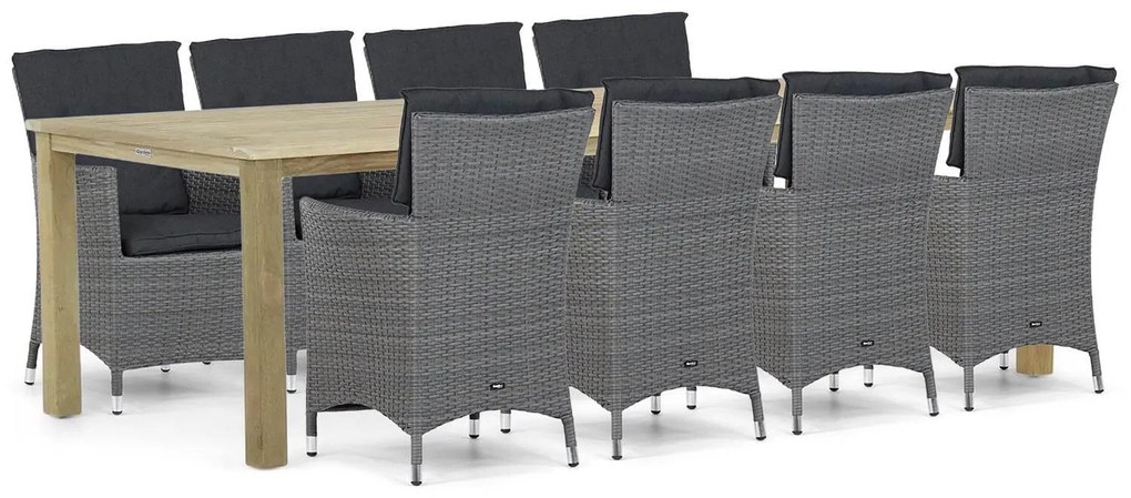 Tuinset 8 personen 300 cm Wicker Grijs Garden Collections Orlando/Weston