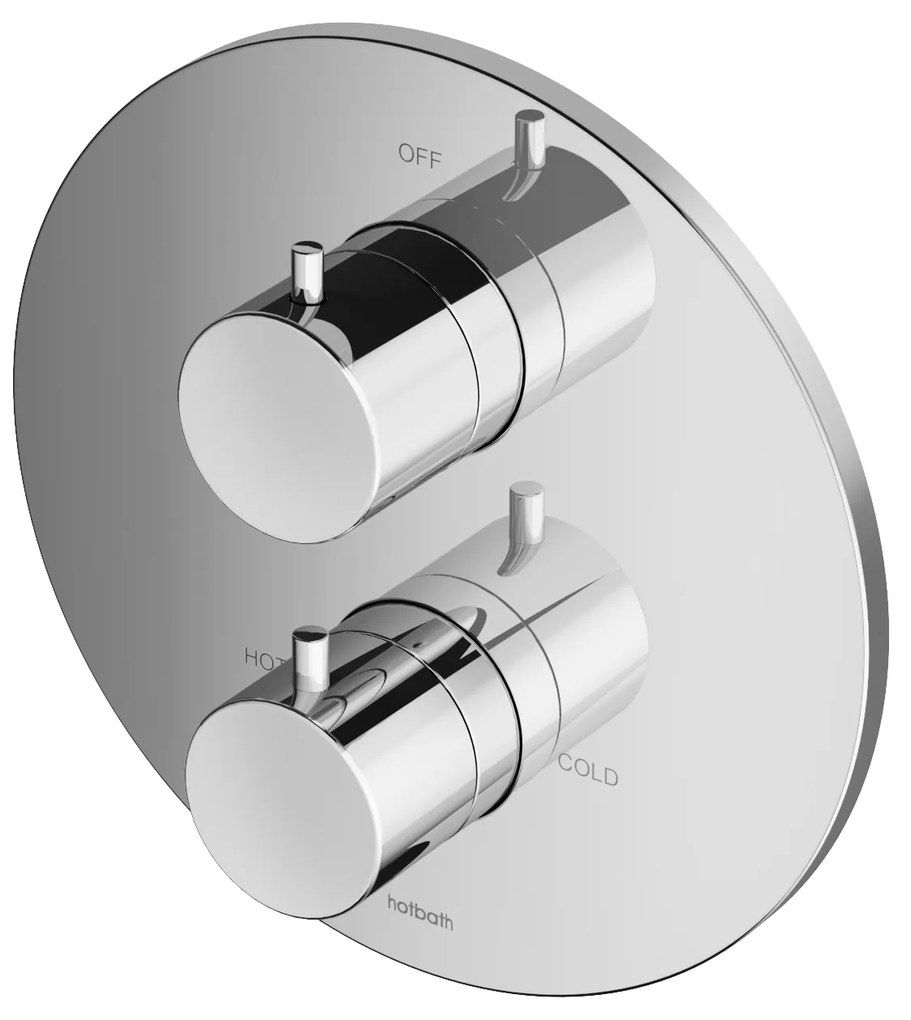 Hotbath Buddy Afbouwdeel Inbouw Thermostaat Geborsteld Nikkel B013