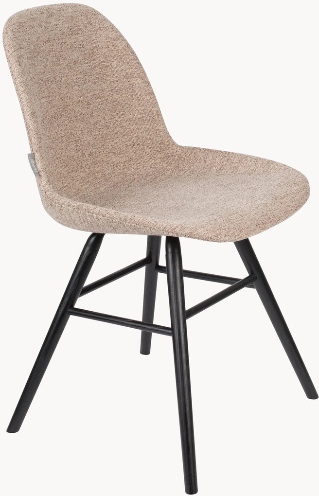 Gestoffeerde stoelen Albert Kuip met essenhouten poten, 2-delig