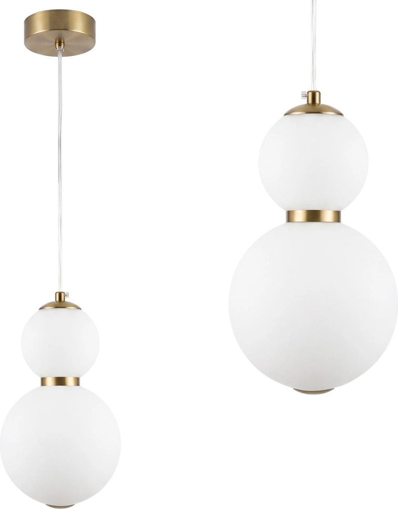 LED hanglamp plafondlamp LHJ112-2CP geborsteld goud