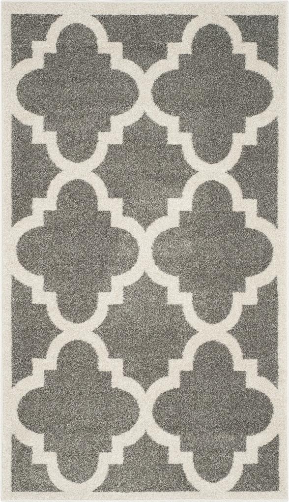 Safavieh | In- & outdoor vloerkleed Natia 90 x 150 cm donker grijs, beige vloerkleden polypropyleen, latex, katoen vloerkleden & woontextiel vloerkleden