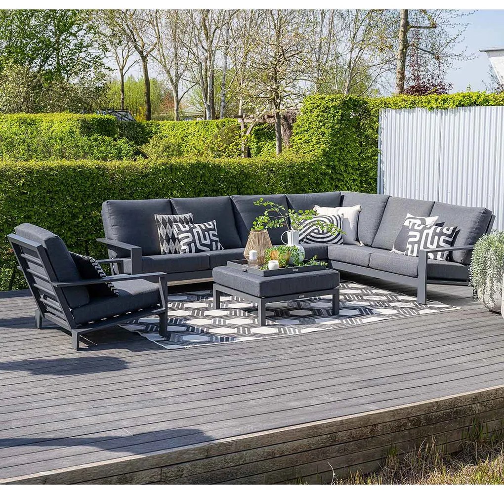Garden Impressions Coba loungeset 5-delig donker grijs