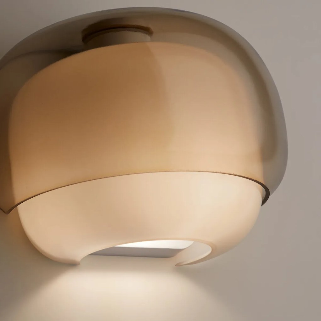 Wandlamp van gekleurd glas, KINOKO