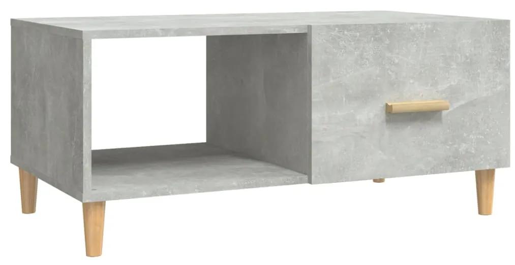 vidaXL Salontafel 89,5x50x40 cm bewerkt hout betongrijs