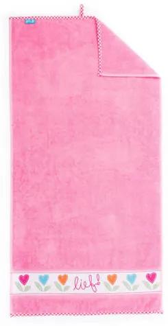 Badhanddoek 50x90 cm roze