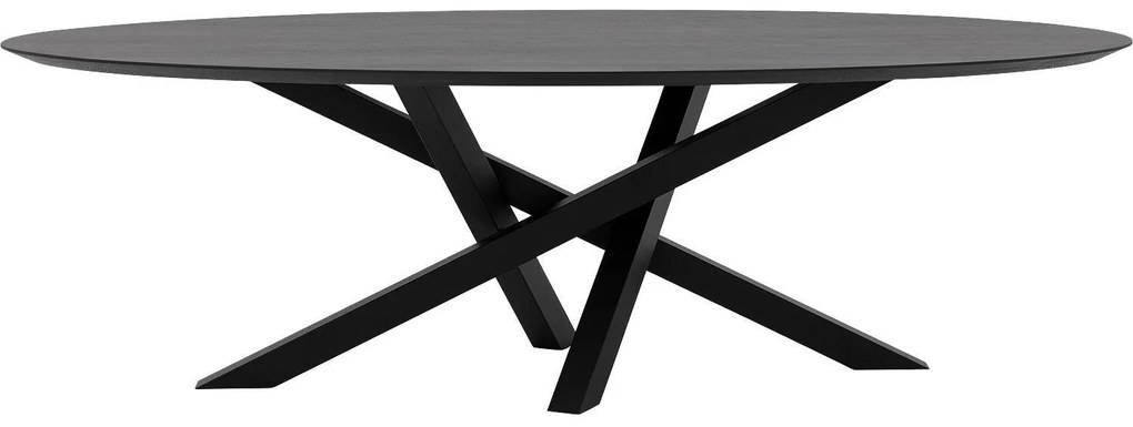 Goossens Excellent Eettafel Mente, Ovaal 260 x 130 cm