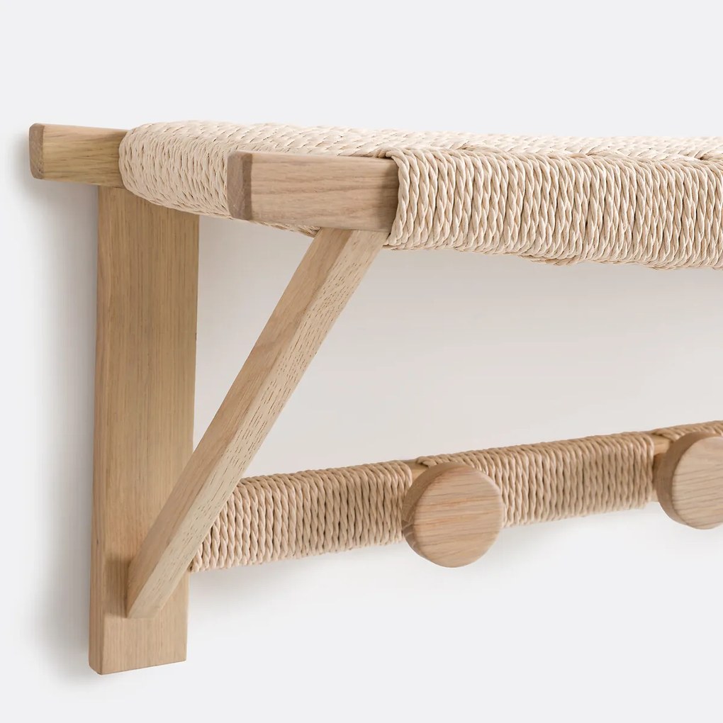 Wandkapstok in eikenhout, Kioto