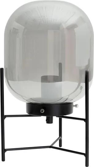 BALLONI Tafellamp gefumeerd glas H 30 cm; Ø 16 cm