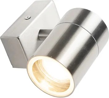 Buiten wandlamp staal GU10 50mm IP44 - Solo