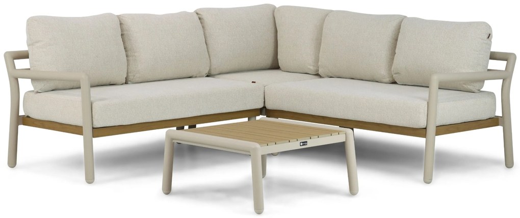 Hoek loungeset 5 personen Aluminium Taupe Santika Furniture Santika