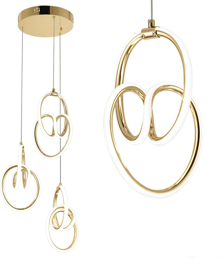 LED hanglamp G082-3CPR Gold