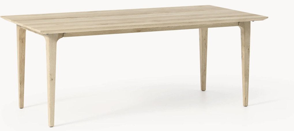 Eettafel Archie van eikenhout, in verschillende formaten
