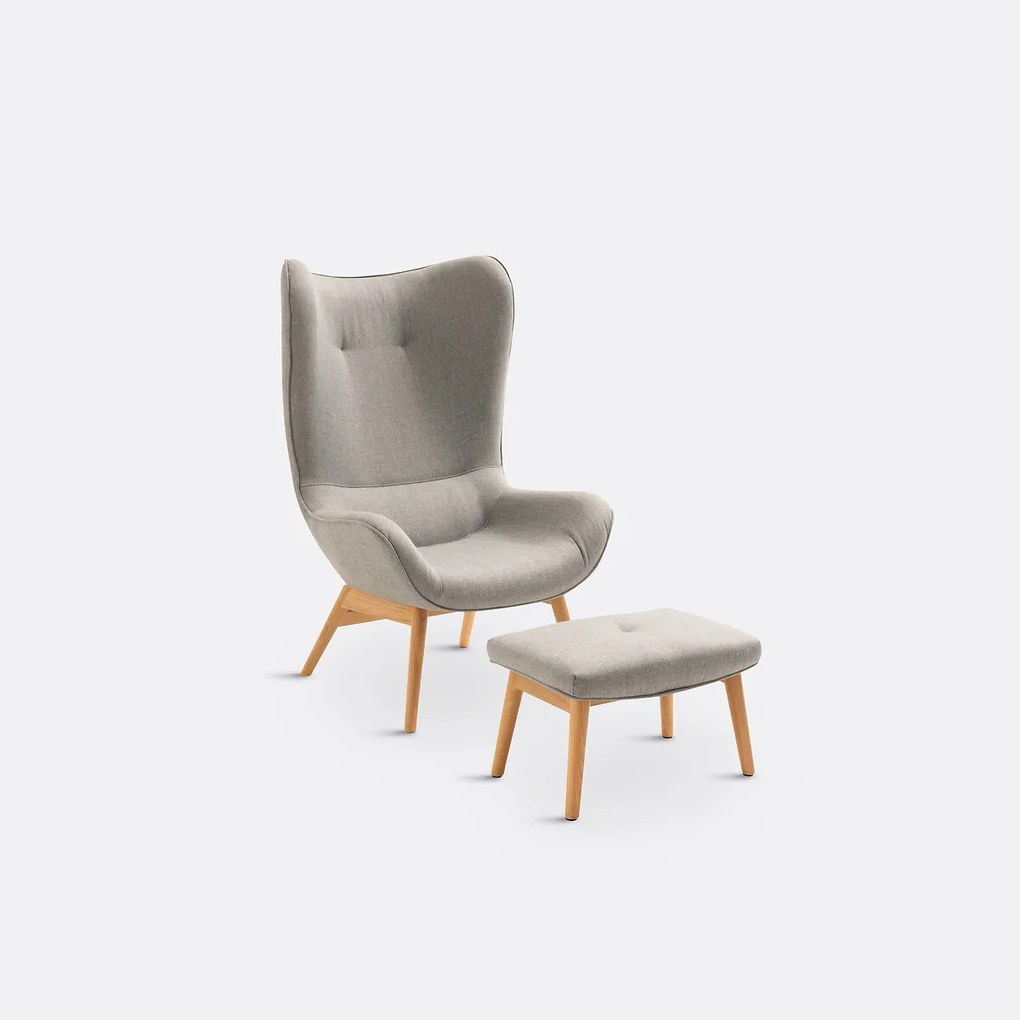 Oorfauteuil met voetensteun, Crueso