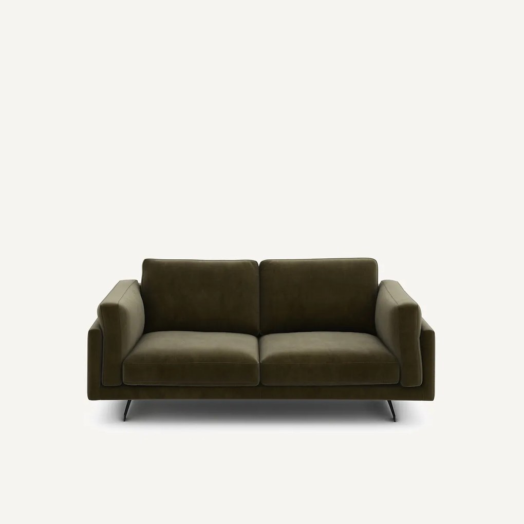 Bank in fluweel, 2-zit, César