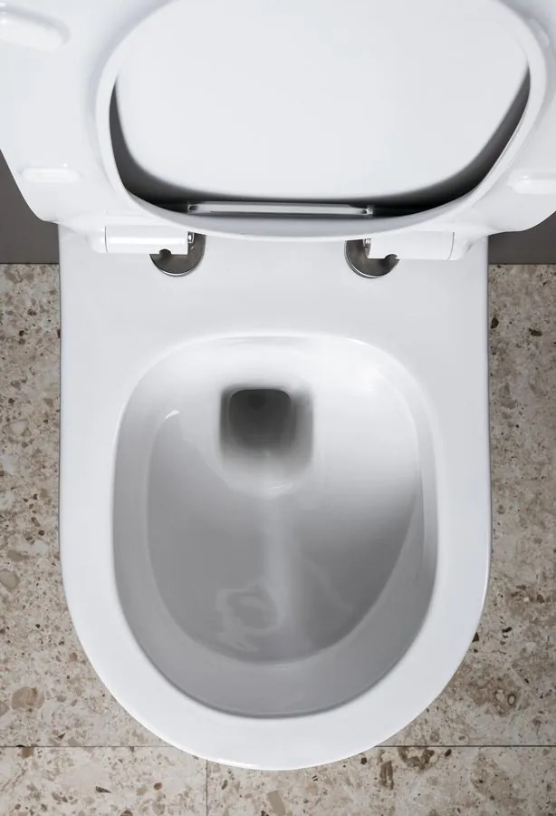Bruckner Luna randloos hangend toilet met tornado flush wit glans