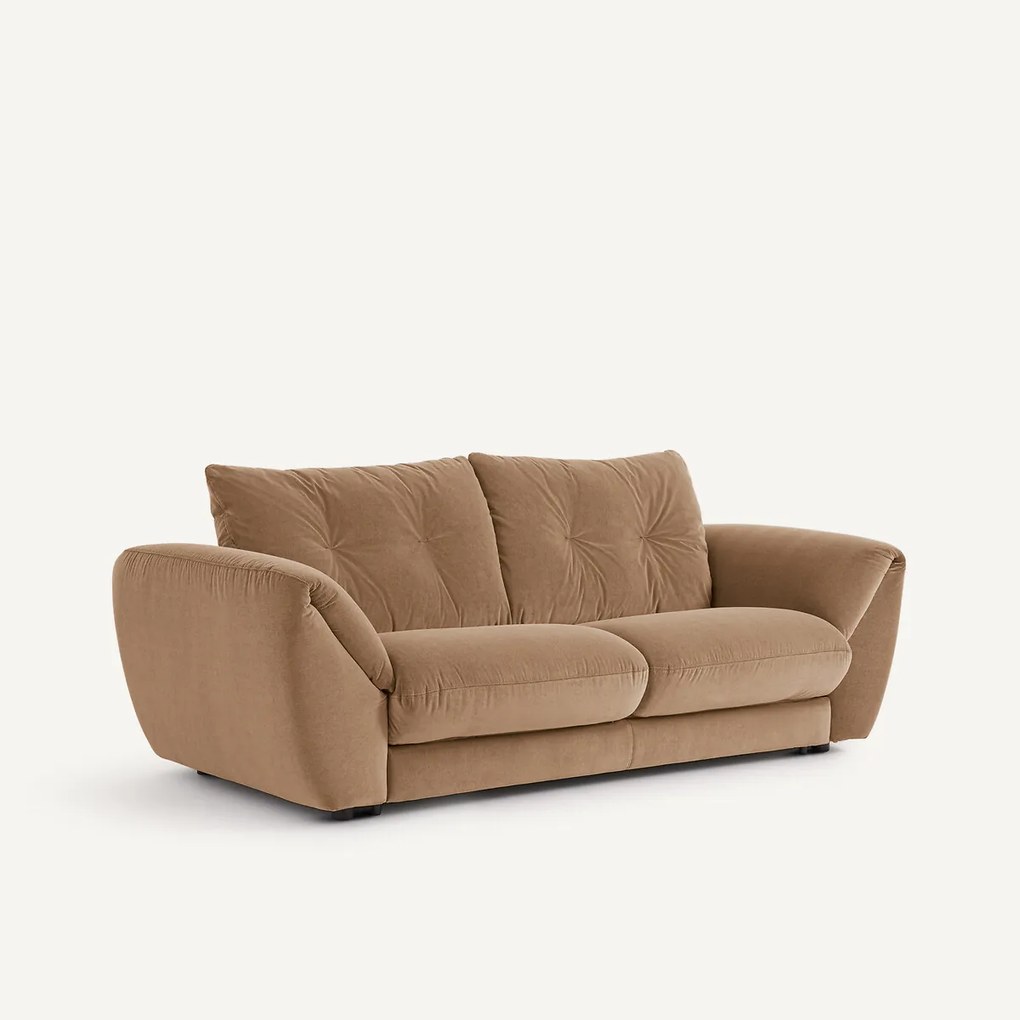 3-zits slaapbank van stonewashed fluweel, EDGAR