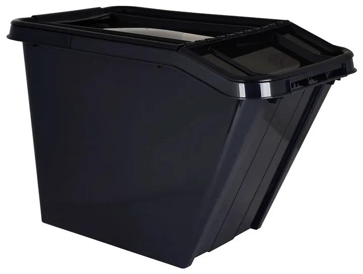 Opbergbox recycle - Zwart - 58L