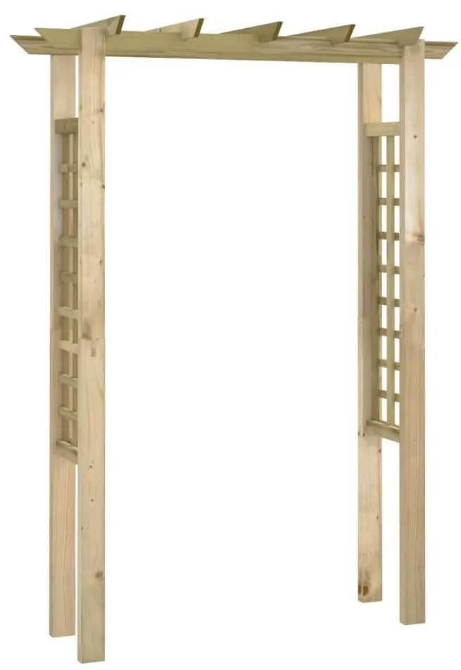 vidaXL Rozenboog 150x60x204 cm geïmpregneerd hout