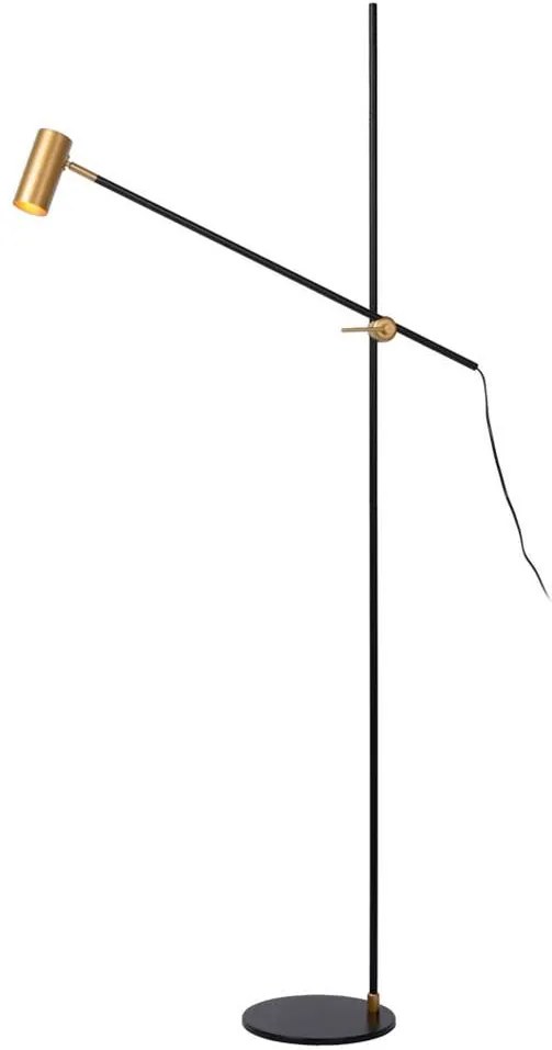 Lucide leeslamp Philine - zwart - 66x66x165 cm - Leen Bakker