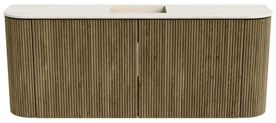 Mondiaz Joya DLux 105cm toiletmeubel ronding links/rechts dusk met wastafel faye midden 1 kraangat meli