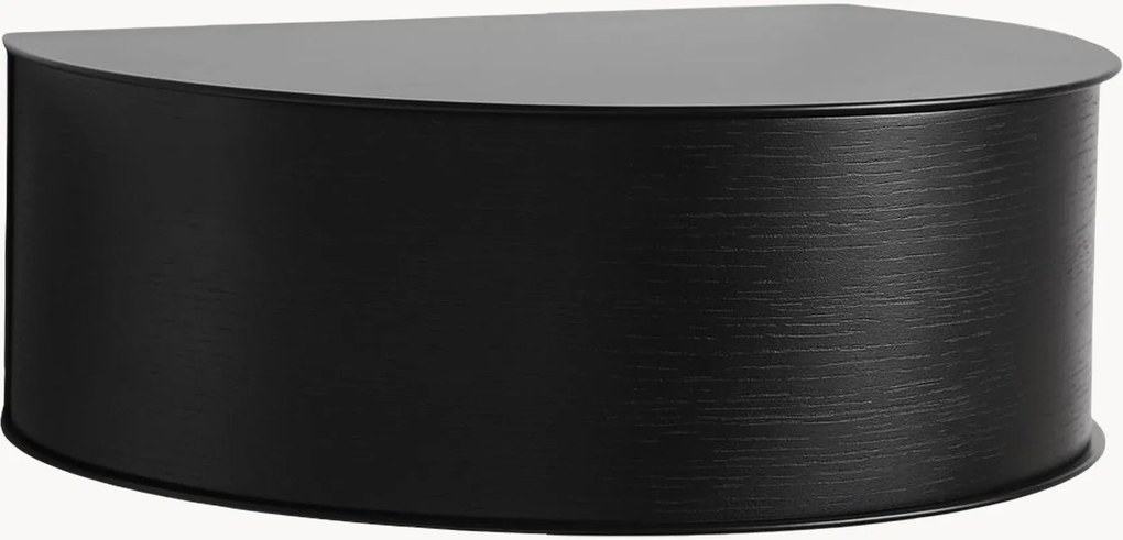 Houten wandnachtkastjes Wallie met lade, 2-delig